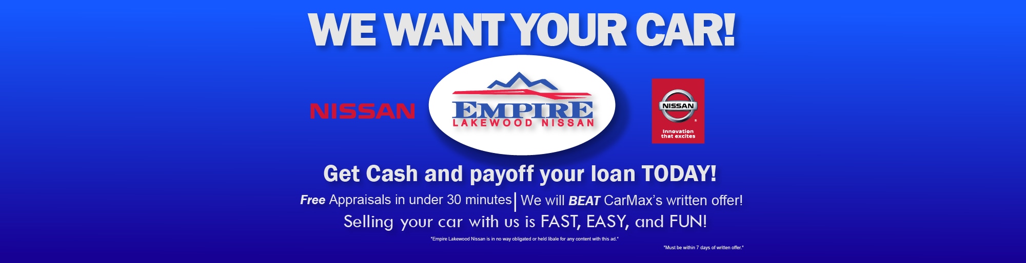 New & Used Car Dealer serving Denver Empire Lakewood Nissan