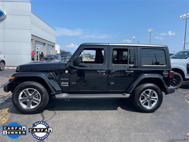 Certified 2022 Jeep Wrangler Unlimited Sahara with VIN 1C4HJXEN7NW270277 for sale in Fall River, MA