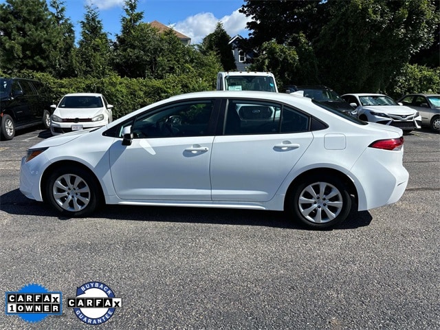 Used 2022 Toyota Corolla LE with VIN 5YFEPMAE1NP342427 for sale in Fall River, MA