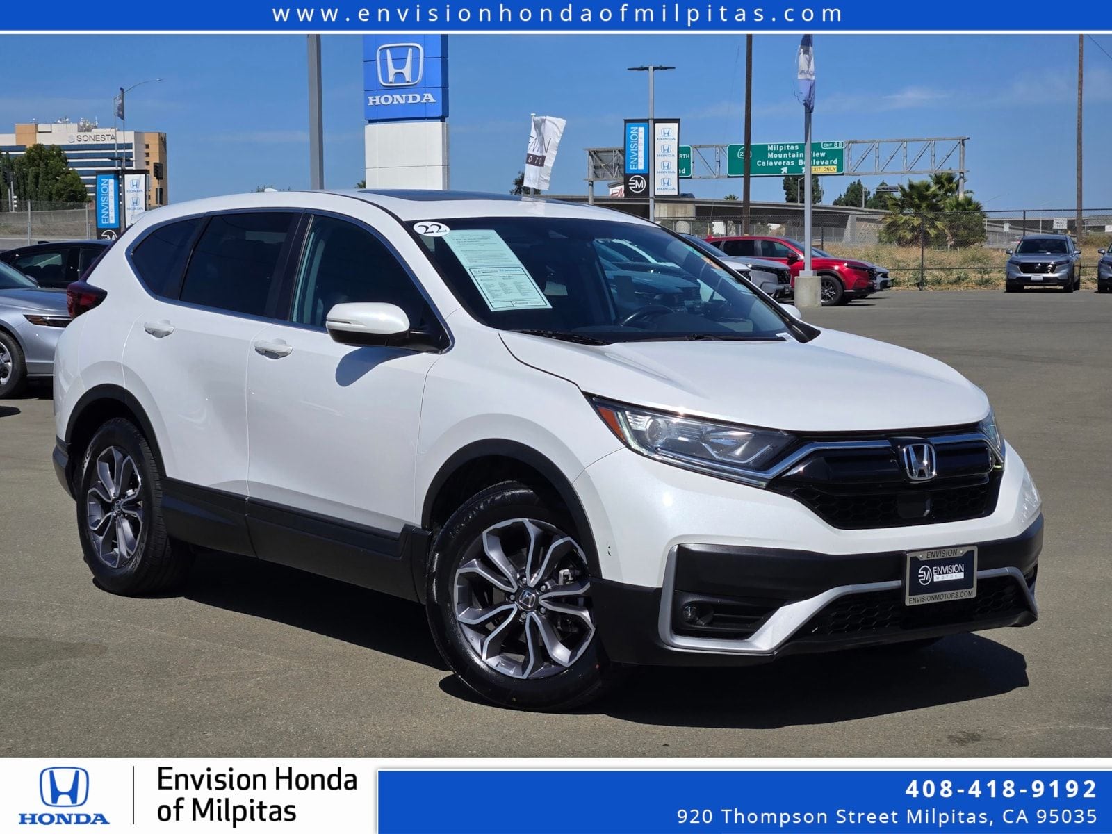 Used 2022 Honda CR-V EX-L with VIN 5J6RW1H81NA012644 for sale in Milpitas, CA