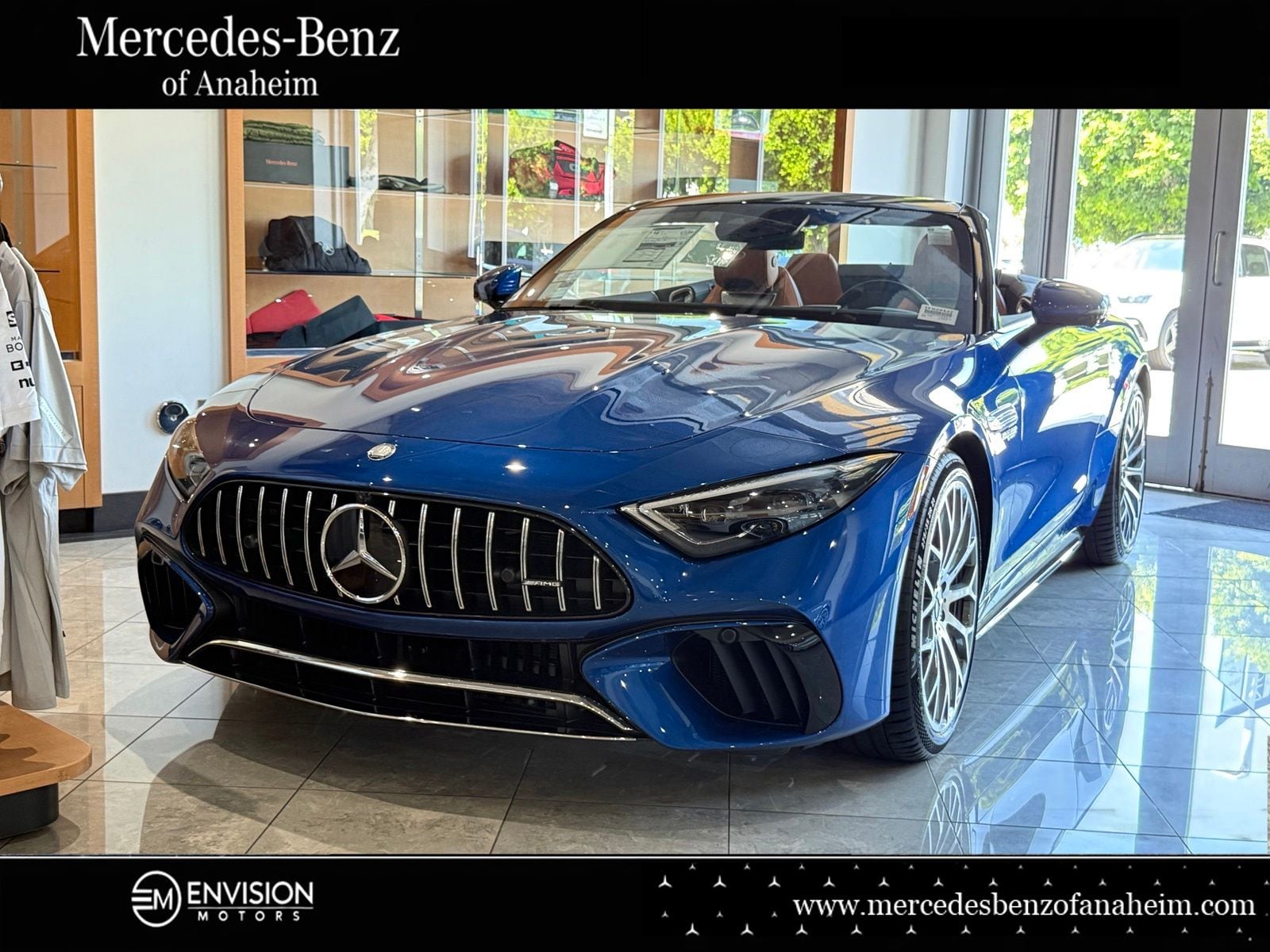 Blue 2026 Mercedes-Benz SL-Class Convertible All-Wheel Drive 9-Speed Automatic