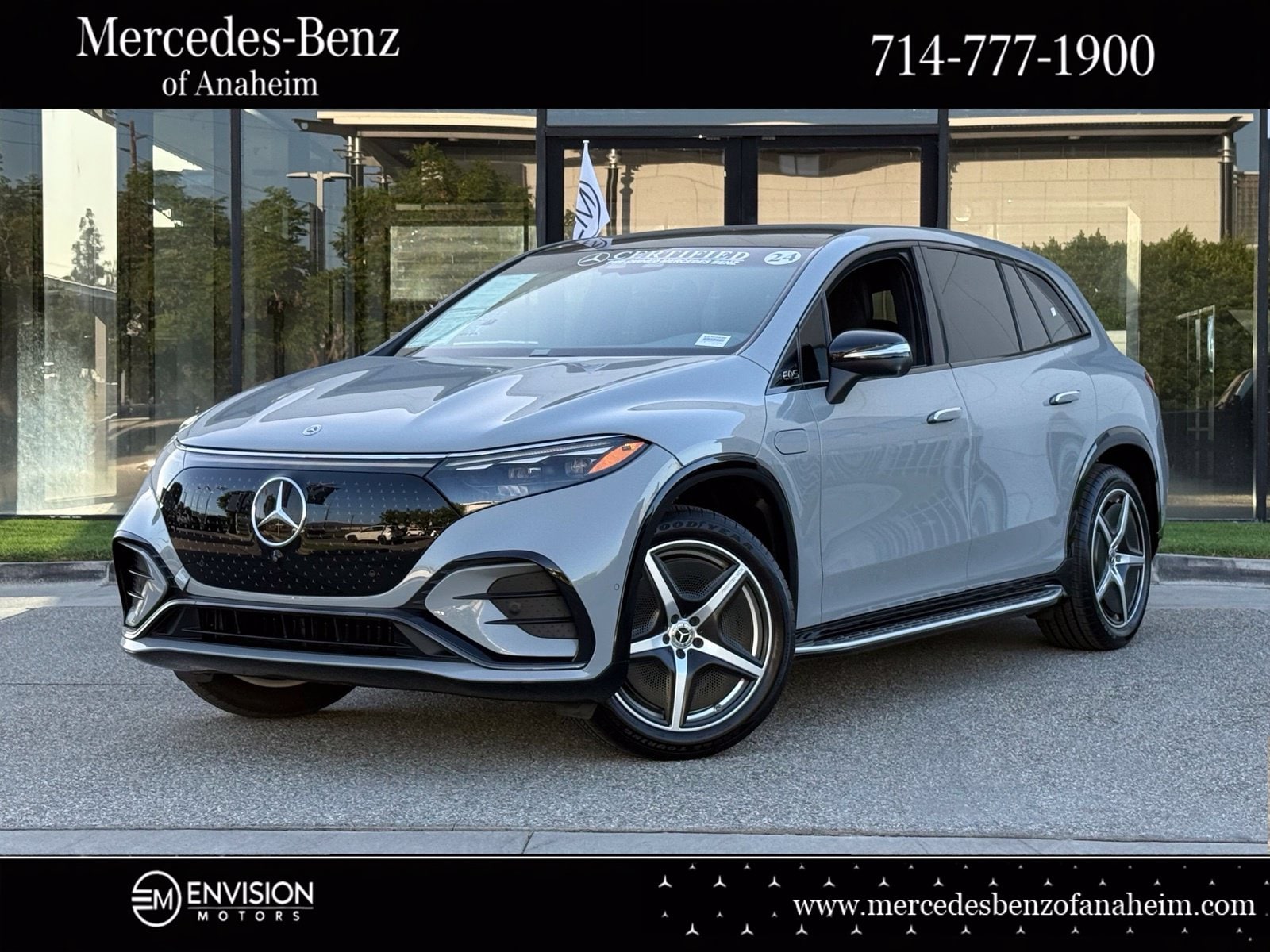 Certified 2024 Mercedes-Benz EQS SUV Base with VIN 4JGDM2DBXRA030588 for sale in Anaheim, CA