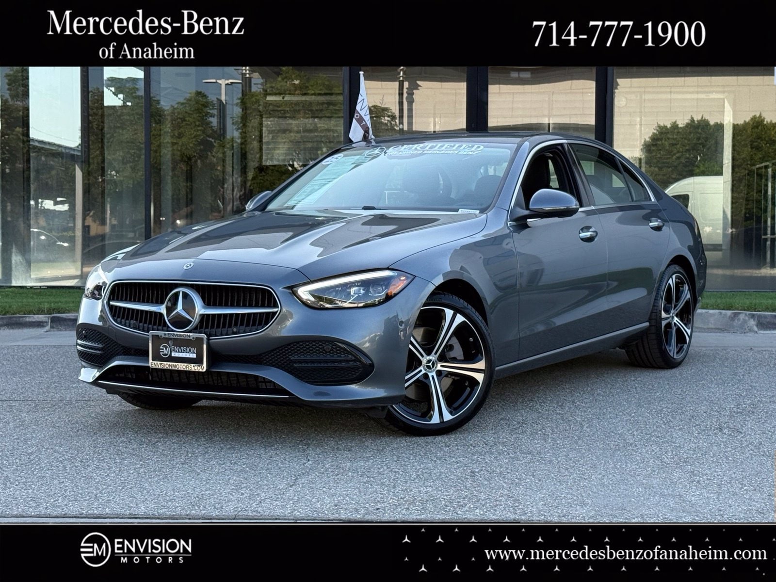 Selenite Gray Metallic 2025 Mercedes-Benz C-Class Sedan Rear-Wheel Drive 9-Speed Automatic