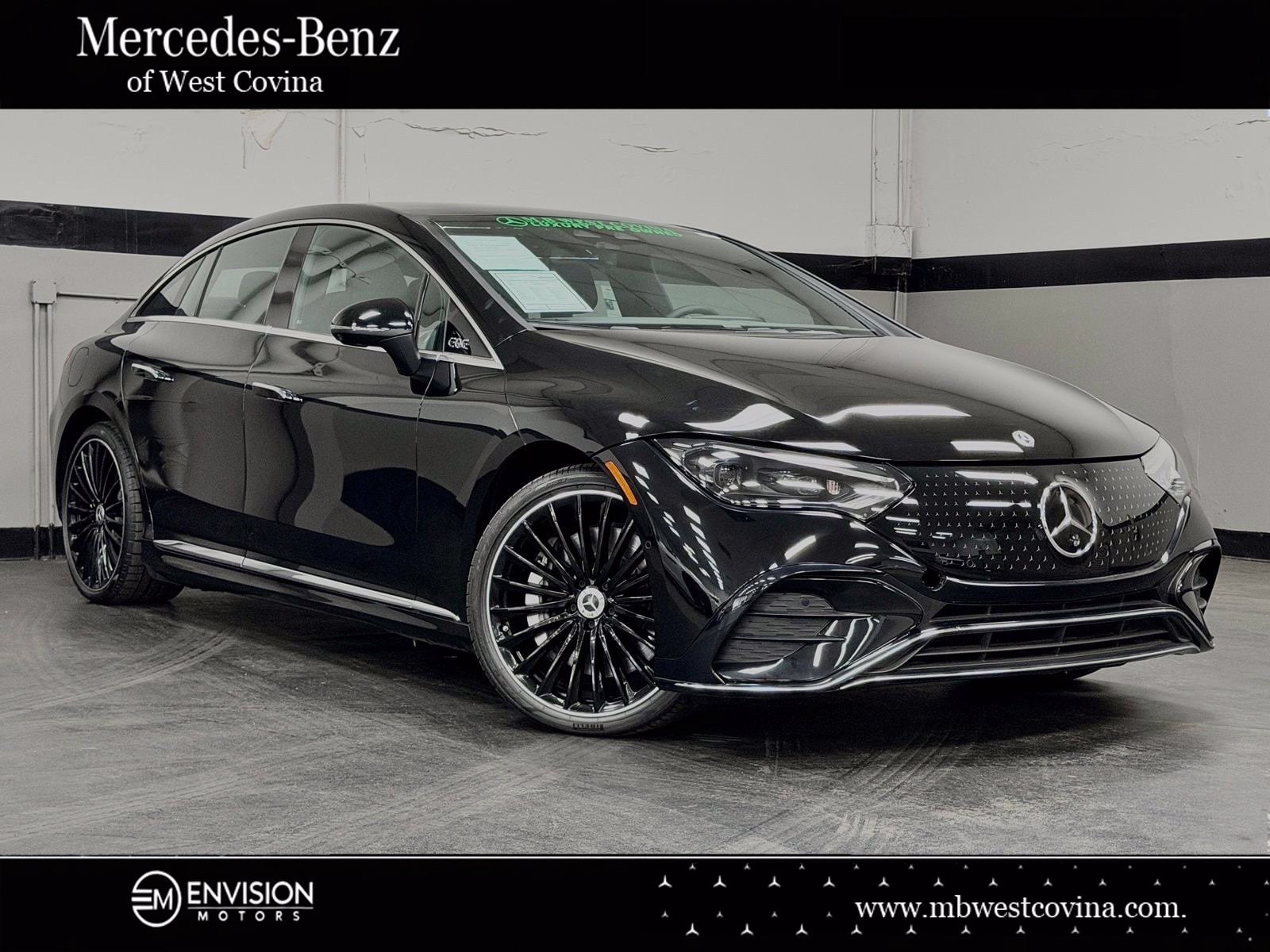 Black 2024 Mercedes-Benz EQE Sedan All-Wheel Drive 1-Speed Automatic