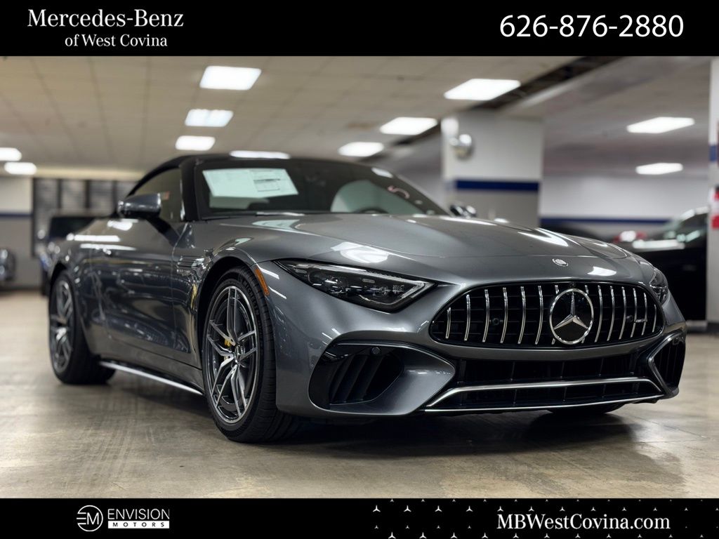 Gray 2025 Mercedes-Benz SL-Class Convertible All-Wheel Drive 9-Speed Automatic