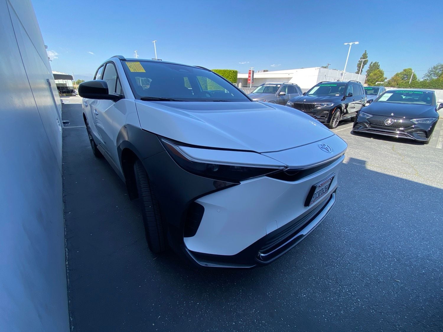 Used 2025 Toyota bZ4X XLE with VIN JTMAAAAA1SA066813 for sale in West Covina, CA