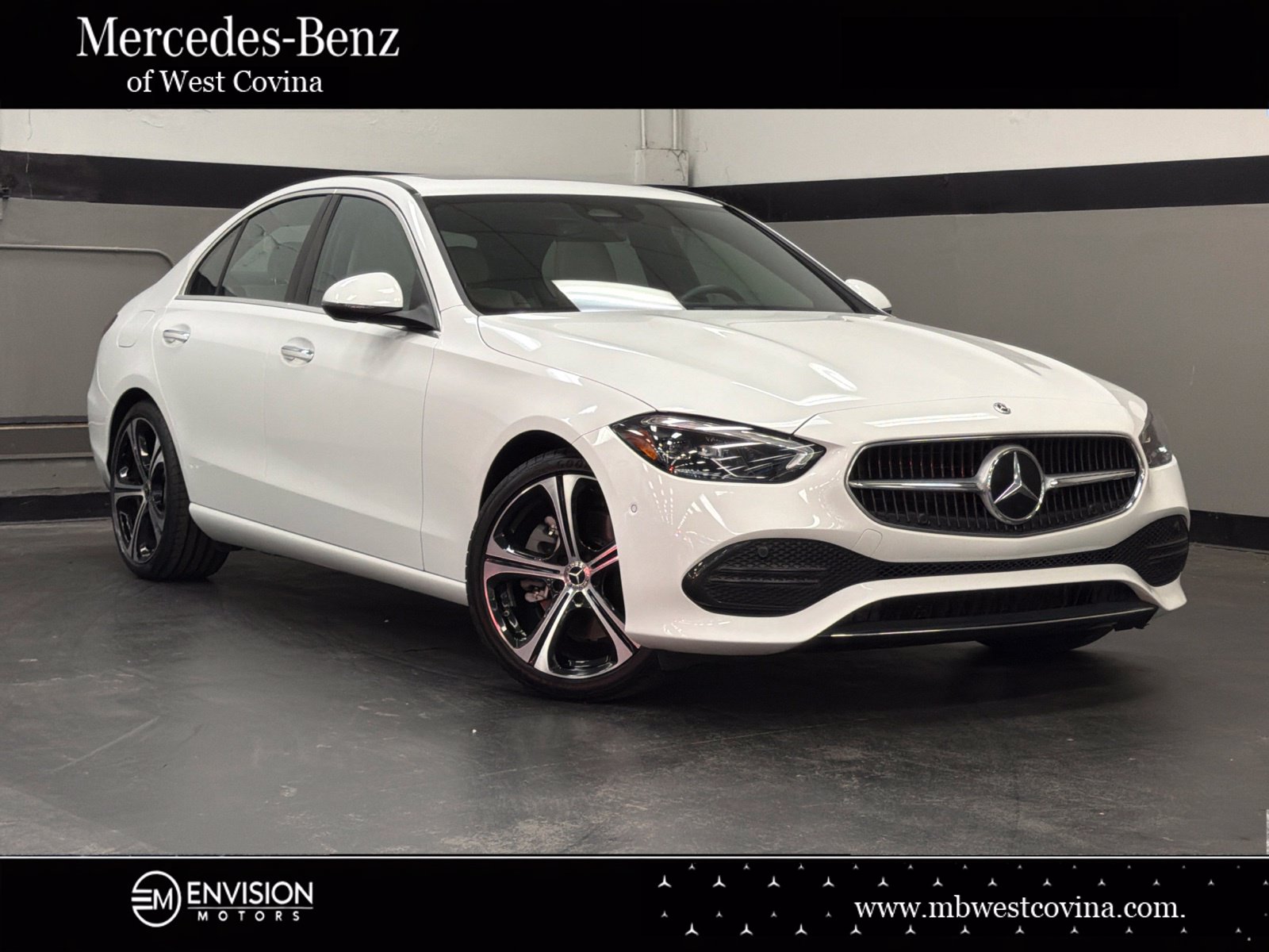 Polar White 2024 Mercedes-Benz C-Class Sedan Rear-Wheel Drive 9-Speed Automatic