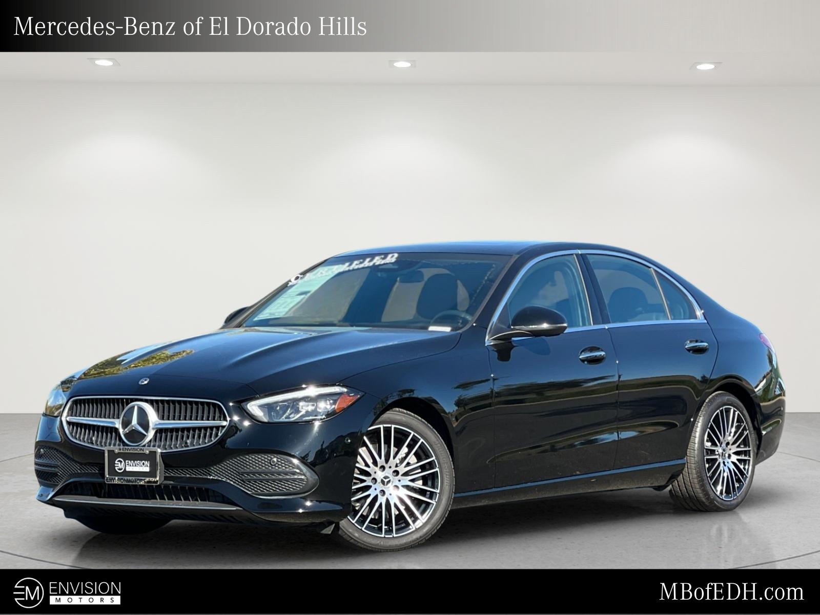 Black 2025 Mercedes-Benz C-Class Sedan Rear-Wheel Drive 9-Speed Automatic