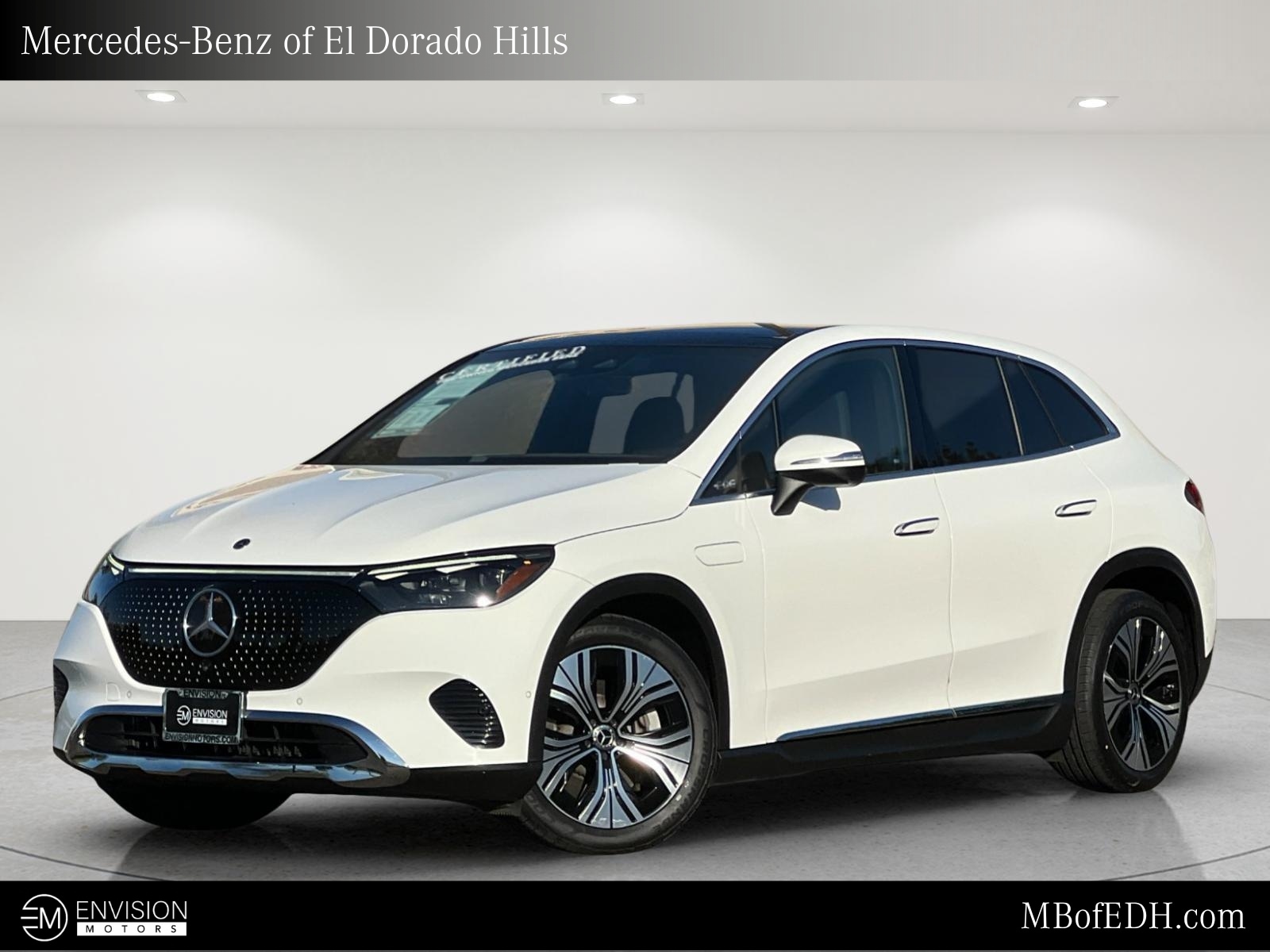 Certified 2023 Mercedes-Benz EQE SUV Base with VIN 4JGGM1CB2PA021101 for sale in El Dorado Hills, CA