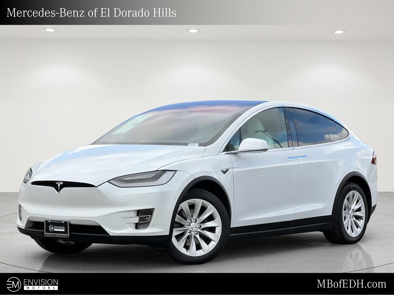 Used 2021 Tesla Model X Long Range Plus with VIN 5YJXCDE28MF309939 for sale in El Dorado Hills, CA