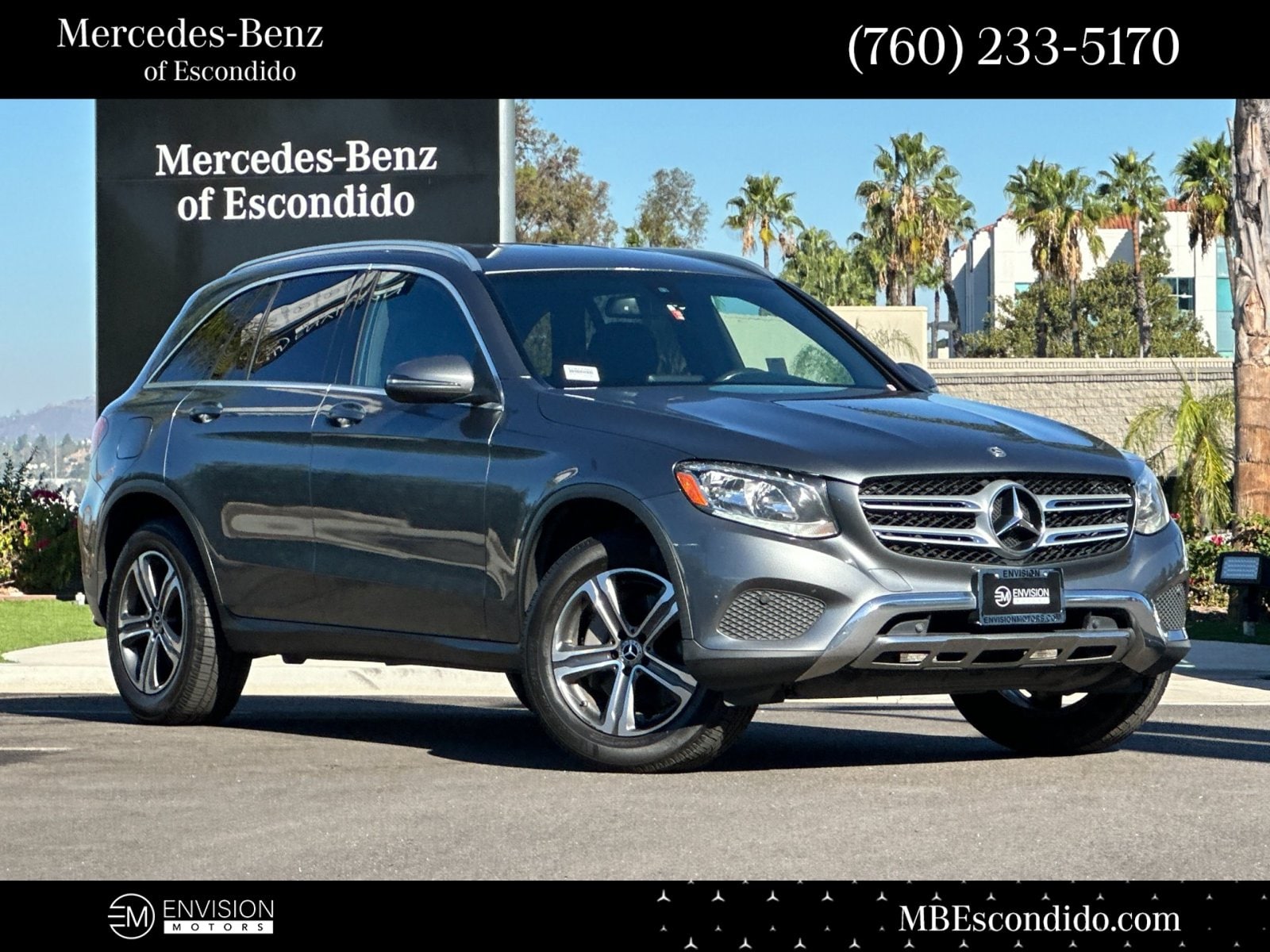 Used 2019 Mercedes-Benz GLC GLC300 with VIN WDC0G4JB9KV167346 for sale in Escondido, CA
