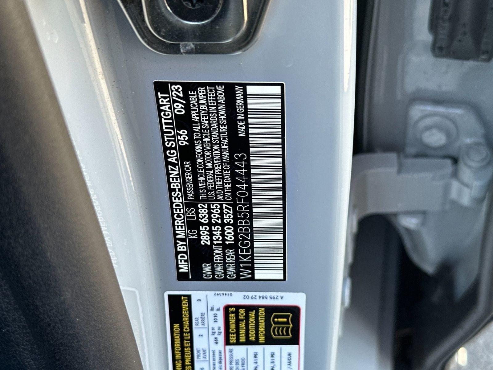 Certified 2024 Mercedes-Benz EQE Base with VIN W1KEG2BB5RF044443 for sale in Escondido, CA