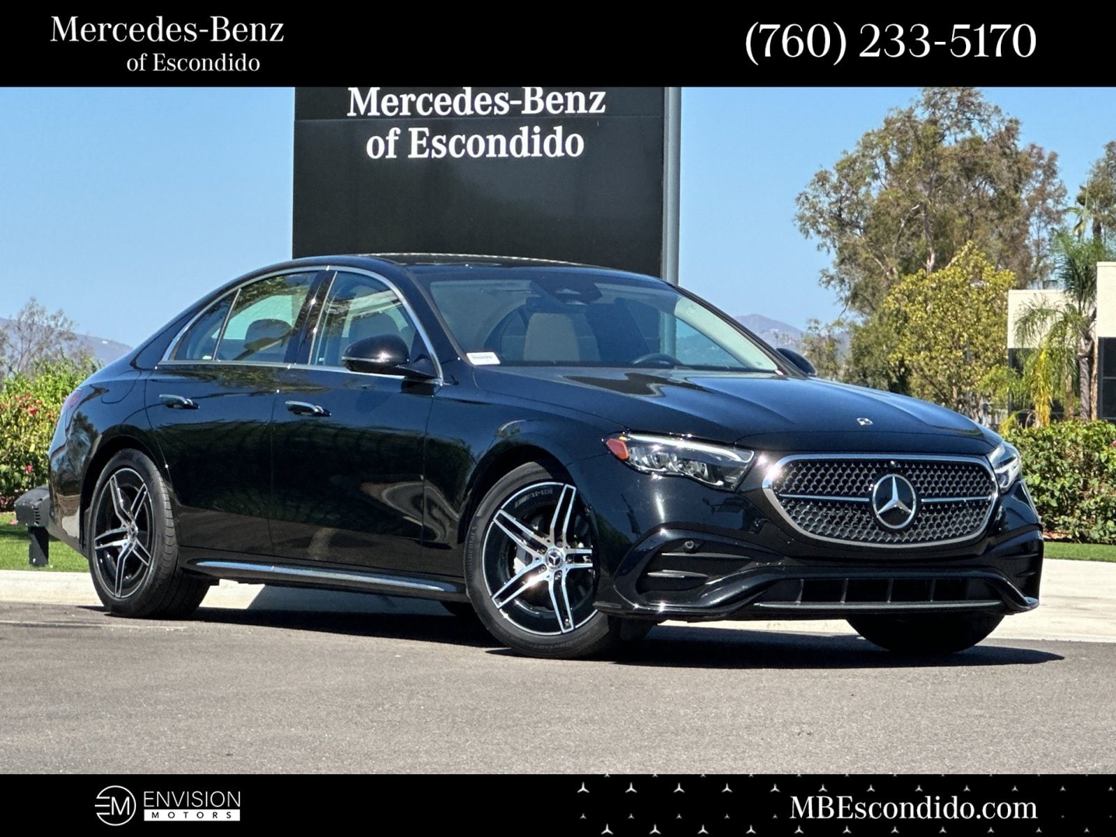 Black 2024 Mercedes-Benz E-Class Sedan All-Wheel Drive 9-Speed Automatic