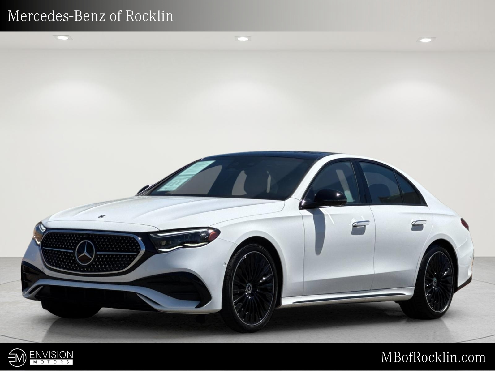 Polar White 2025 Mercedes-Benz E-Class Sedan Rear-Wheel Drive 9-Speed Automatic