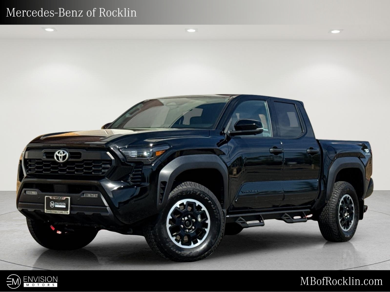 Black 2025 Toyota Tacoma Pickup Truck Four-Wheel Drive 8-Speed Automatic