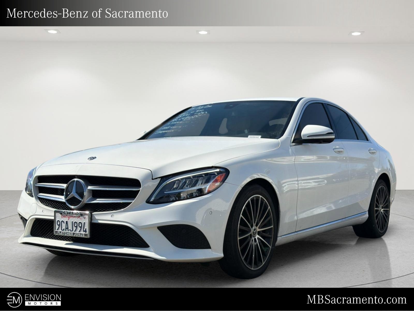 Polar White 2021 Mercedes-Benz C-Class Sedan Rear-Wheel Drive 9-Speed Automatic