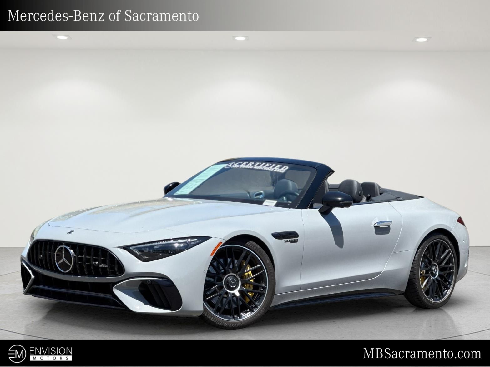 Manufaktur Alpine Gray 2022 Mercedes-Benz SL-Class Convertible All-Wheel Drive 9-Speed Automatic