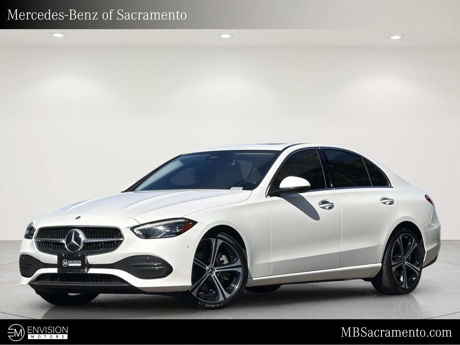 Polar White 2023 Mercedes-Benz C-Class Sedan Rear-Wheel Drive 9-Speed Automatic