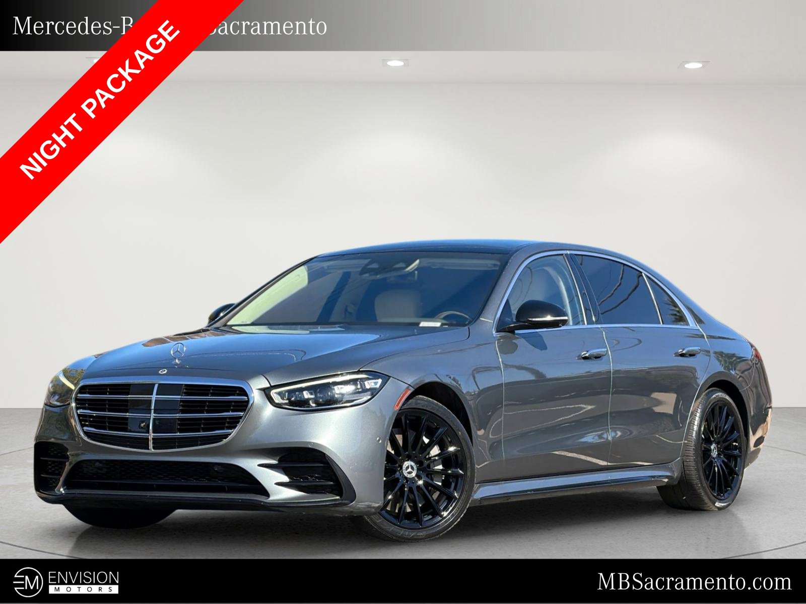 Selenite Gray Metallic 2022 Mercedes-Benz S-Class Sedan All-Wheel Drive 9-Speed Automatic