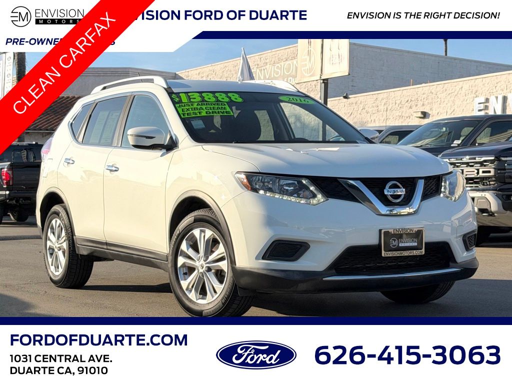 Used 2016 Nissan Rogue SV with VIN KNMAT2MT4GP694933 for sale in Duarte, CA