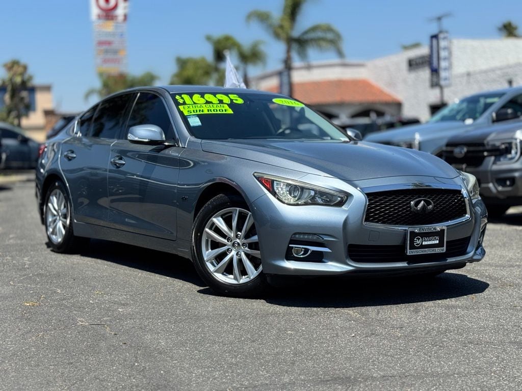 Used 2016 INFINITI Q50 Premium with VIN JN1CV7AP5GM200431 for sale in Duarte, CA