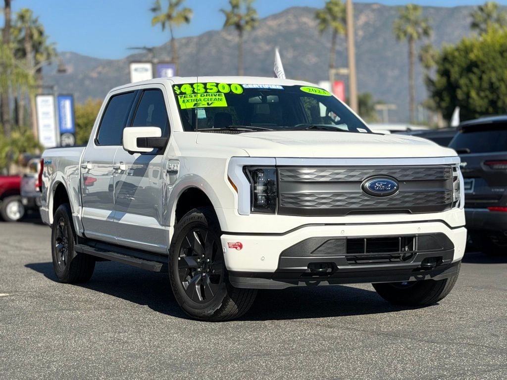 Certified 2023 Ford F-150 Lightning Lariat with VIN 1FT6W1EV3PWG51827 for sale in Duarte, CA