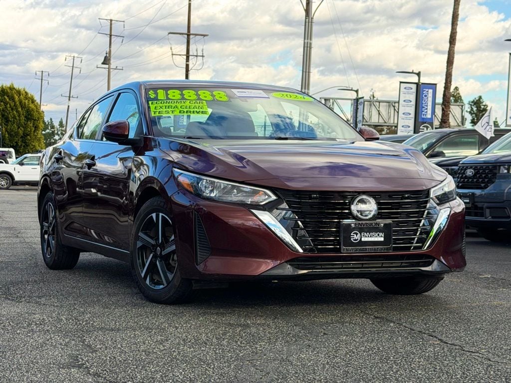 Certified 2024 Nissan Sentra SV with VIN 3N1AB8CV2RY334735 for sale in Duarte, CA