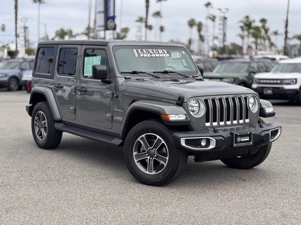 Used 2023 Jeep Wrangler 4-Door Sahara with VIN 1C4HJXEG4PW631551 for sale in Oxnard, CA