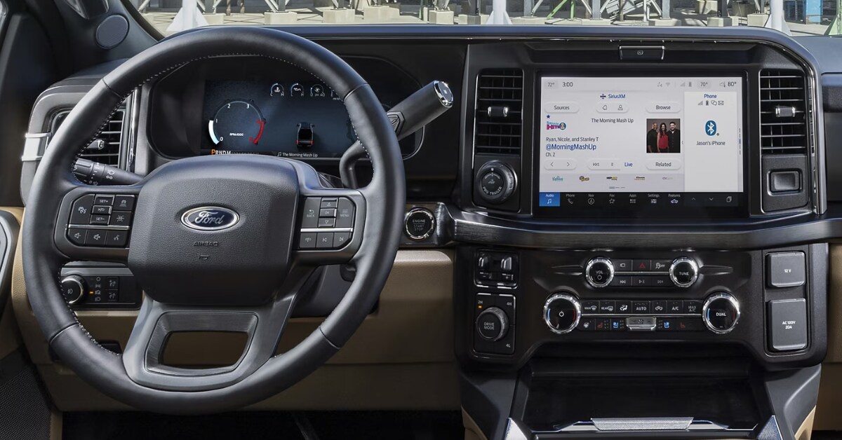 2025 Ford F-250 Super Duty Pickup Truck Interior Steering Wheel and Dashboard