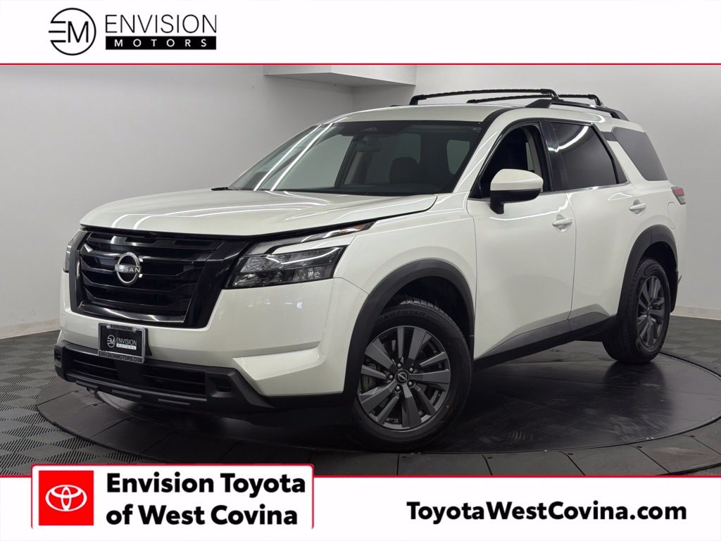 Pearl White 2023 Nissan Pathfinder SUV / Crossover Front-Wheel Drive 9-Speed Automatic