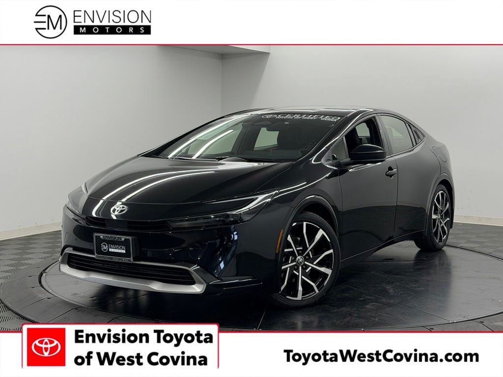 Midnight Black Metallic 2025 Toyota Prius Plug-In Hybrid Hatchback Front-Wheel Drive Continuously Variable Transmission