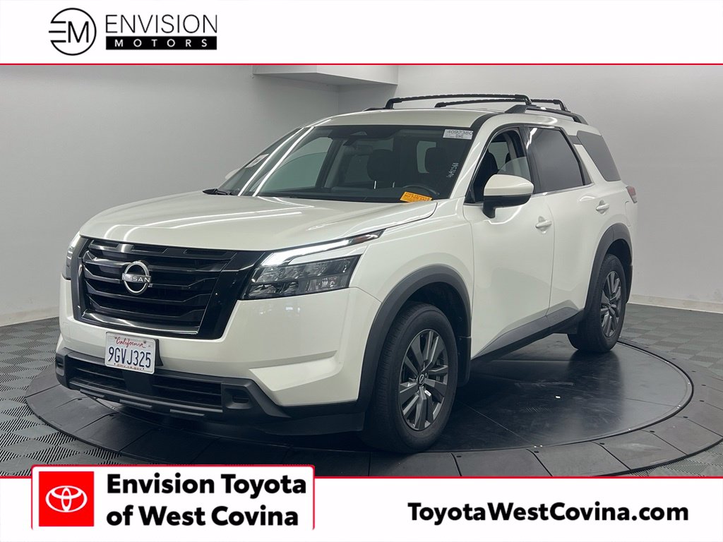 Pearl White 2023 Nissan Pathfinder SUV / Crossover Front-Wheel Drive 9-Speed Automatic