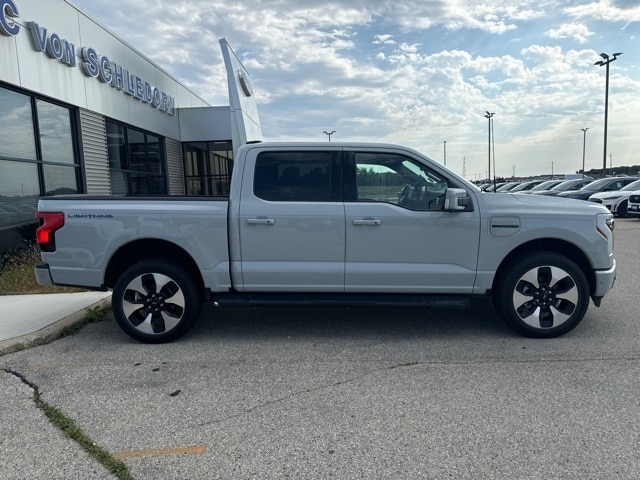 Used 2023 Ford F-150 Lightning Platinum with VIN 1FT6W1EV3PWG14499 for sale in Random Lake, WI