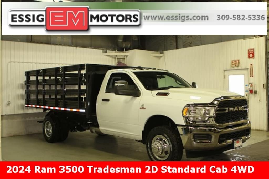 New 2024 Ram 3500 Chassis Cab 3500 TRADESMAN CHASSIS REGULAR CAB 4X4 84' CA Pickup