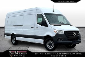 2025 Mercedes-Benz Sprinter Cargo Van 3500 High Roof I4 Diesel HO 170in WB Extended RWD W1Y5NDHY9ST200736 250026 Arctic White