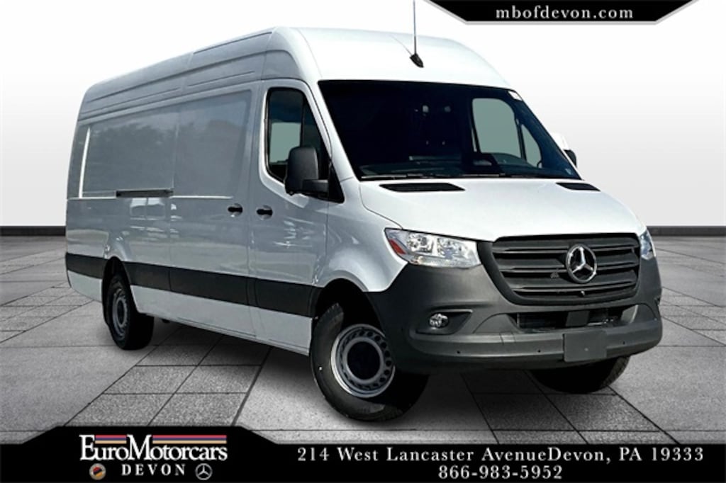 New 2025 Mercedes-Benz Sprinter Cargo Van 2500 High Roof I4 Diesel 170in WB Extended RWD Van Extended Cargo Van