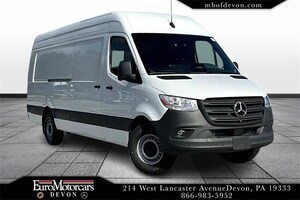 2025 Mercedes-Benz Sprinter Cargo Van 2500 High Roof I4 Diesel 170in WB Extended RWD W1Y4KDHY0ST228123 250132 Arctic White