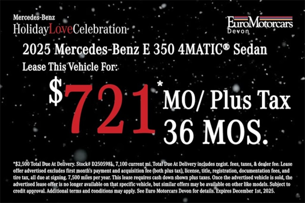 Certified 2025 Mercedes-Benz E-Class E 350 Sedan