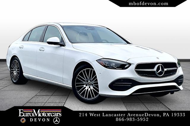 Polar White 2024 Mercedes-Benz C-Class Sedan All-Wheel Drive 9-Speed Automatic
