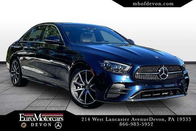 Nautical Blue 2023 Mercedes-Benz E-Class Sedan All-Wheel Drive 9-Speed Automatic