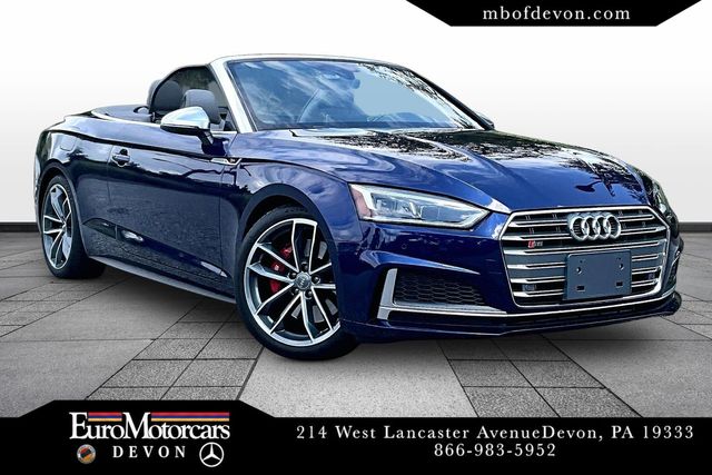 Navarra Blue/Black Roof 2018 Audi S5 Convertible All-Wheel Drive 8-Speed Automatic