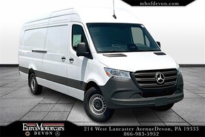 2025 Mercedes-Benz Sprinter Cargo Van 2500 High Roof I4 Diesel 170in WB Extended RWD W1Y4KDHYXST225679 250114 Arctic White