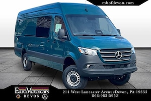 2025 Mercedes-Benz Sprinter Cargo Van 2500 High Roof I4 Diesel HO 170in WB Extended AWD W1W4NDVY7ST208455 250056 Aqua Green