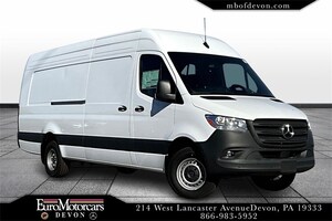 2025 Mercedes-Benz Sprinter Cargo Van 3500 High Roof I4 Diesel HO 170in WB Extended RWD W1Y5NDHY3ST195128 250016 Arctic White