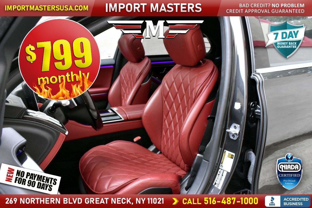Gray 2022 Mercedes-Benz S-Class Sedan All-Wheel Drive 9-Speed Automatic