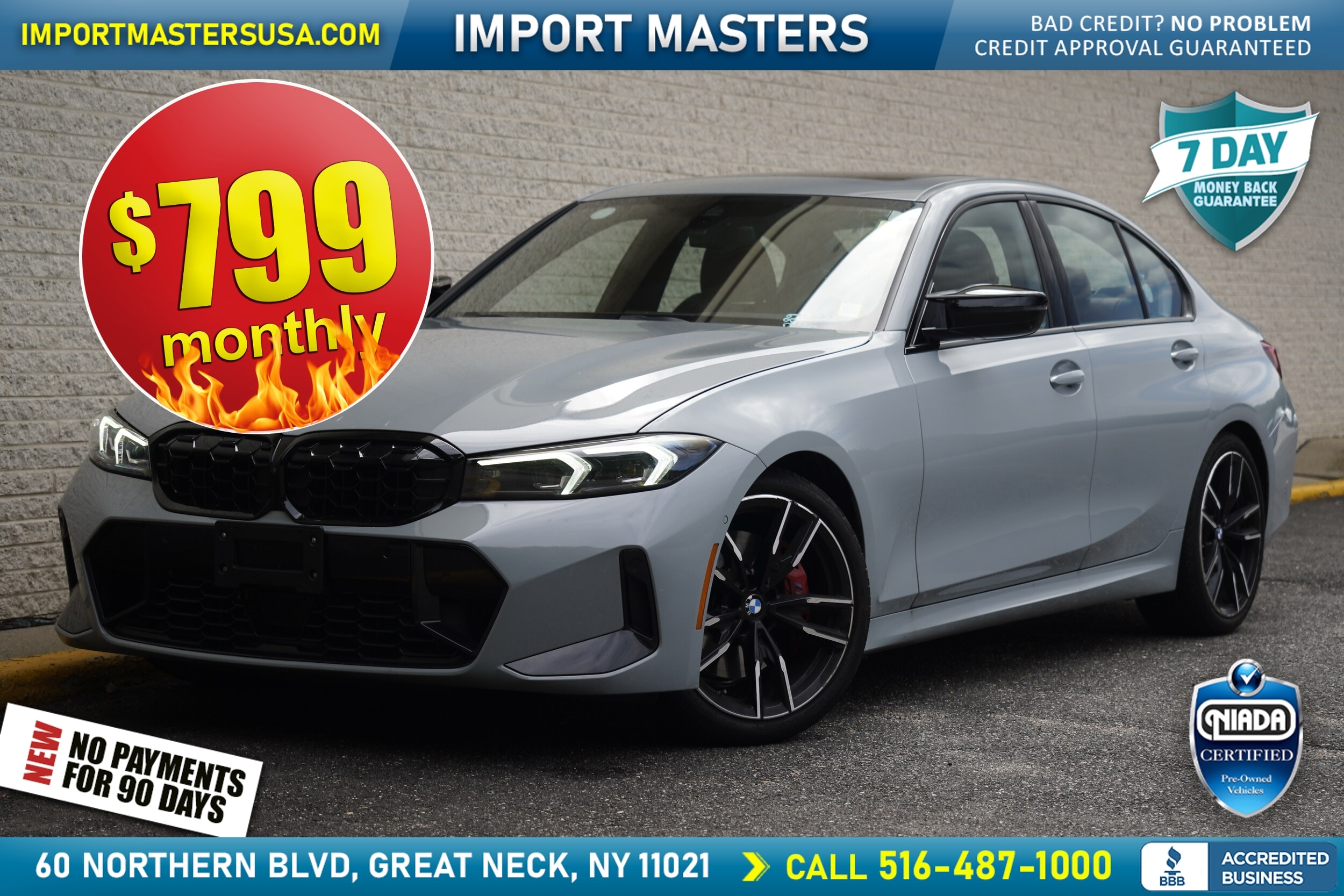 Gray 2026 BMW 3 Series Sedan Rear-Wheel Drive Automatic