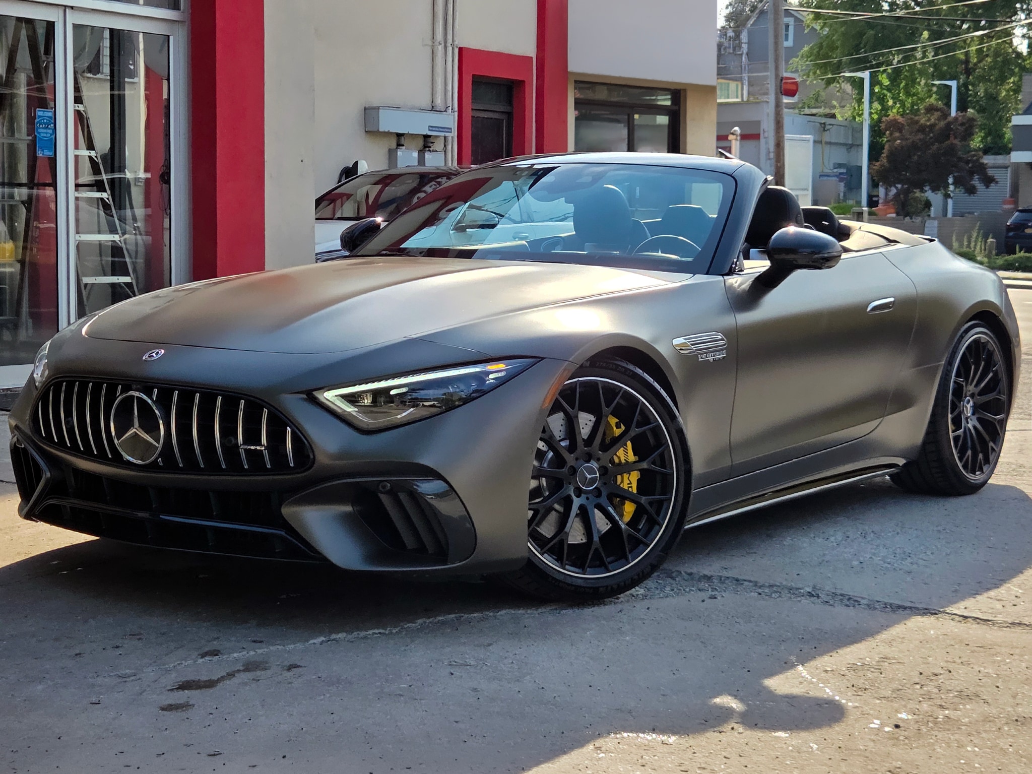 Gray 2022 Mercedes-Benz SL-Class Convertible All-Wheel Drive 9-Speed Automatic