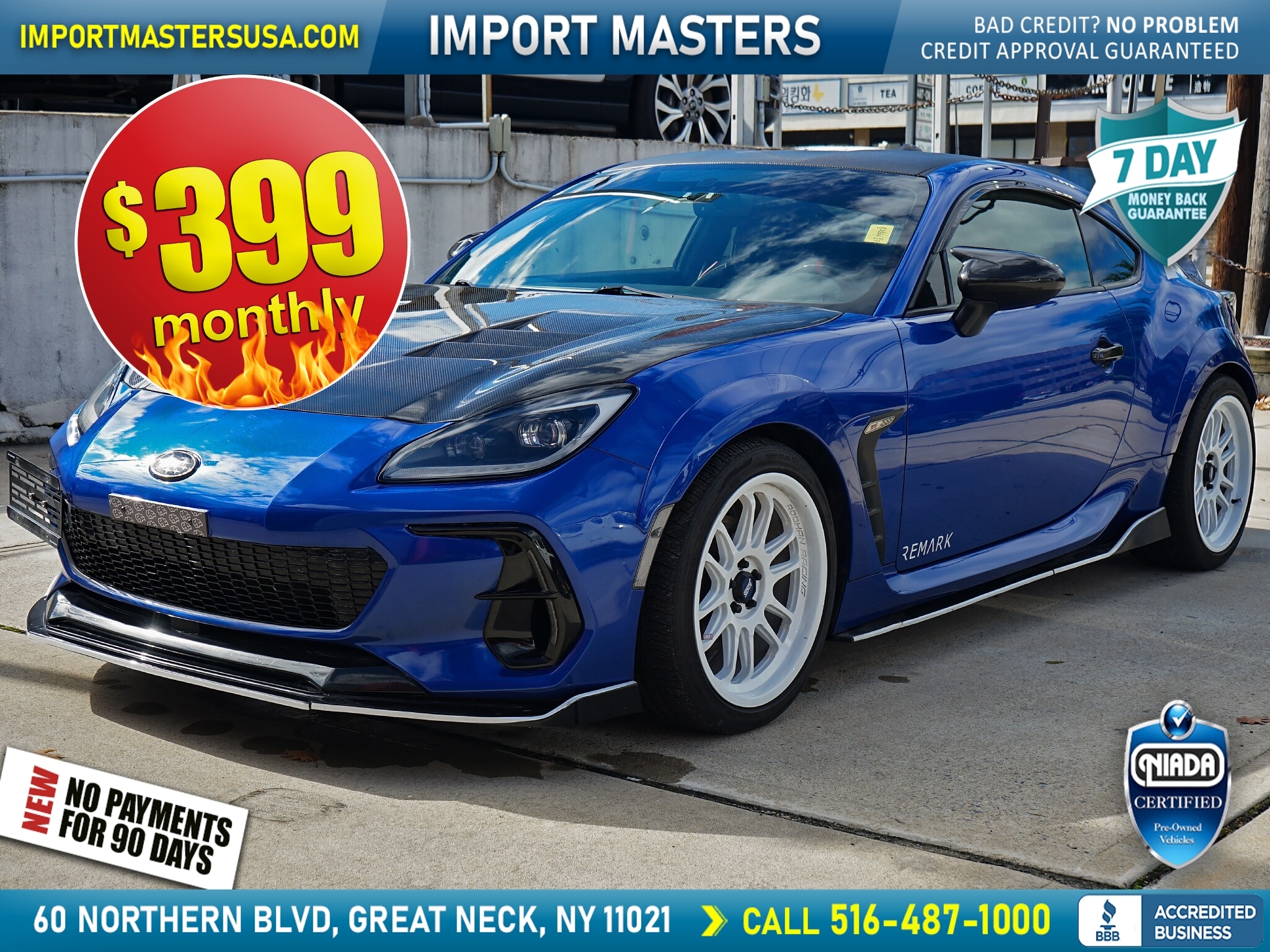 Blue 2022 Subaru BRZ Coupe Rear-Wheel Drive 6-Speed Manual