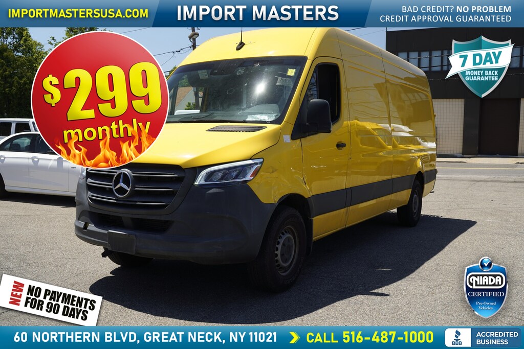 Used 2021 Mercedes-Benz Sprinter 2500 High Roof I4 Van Cargo Van