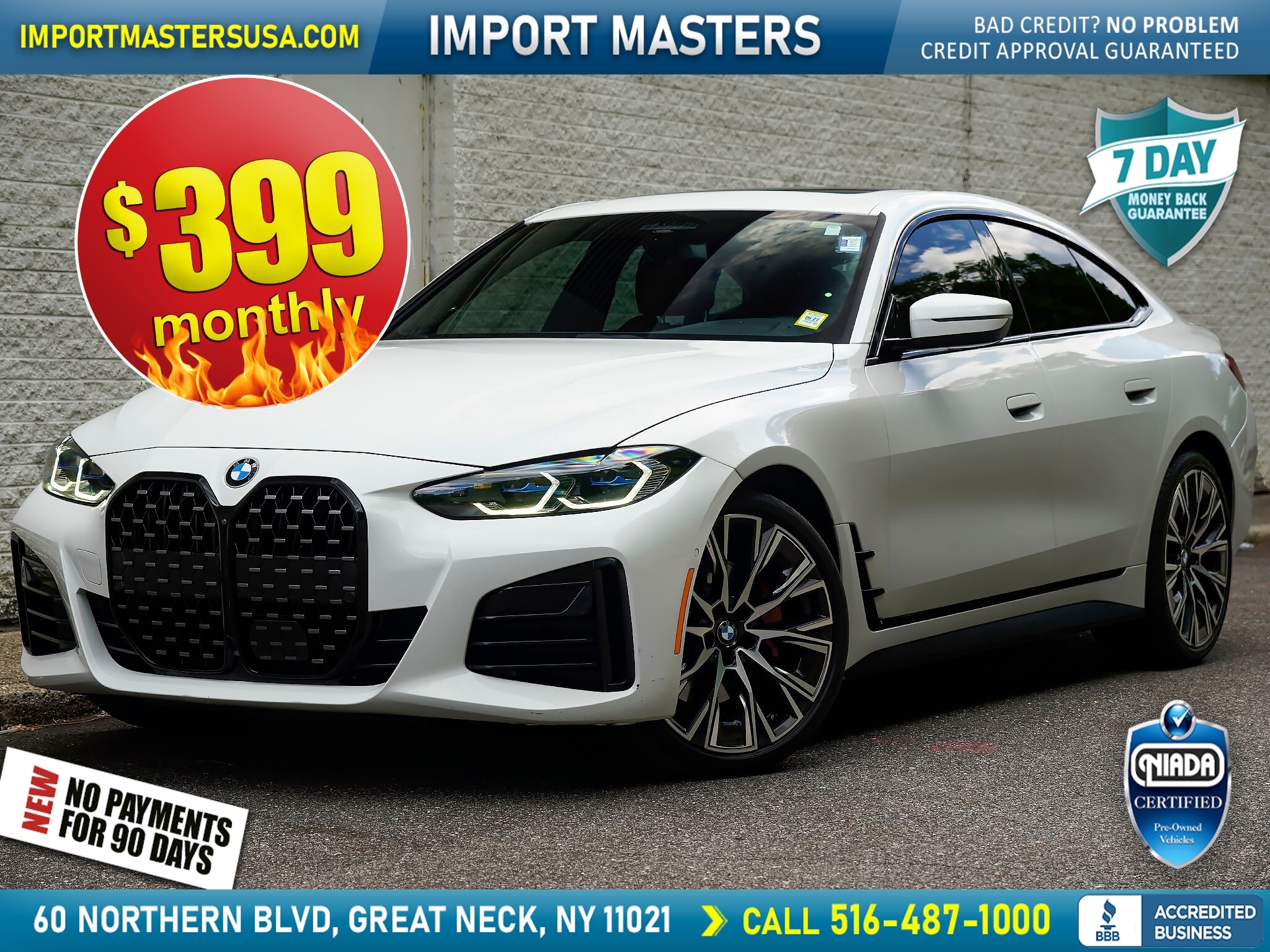 White 2022 BMW 4 Series Coupe Rear-Wheel Drive 8-Speed Automatic